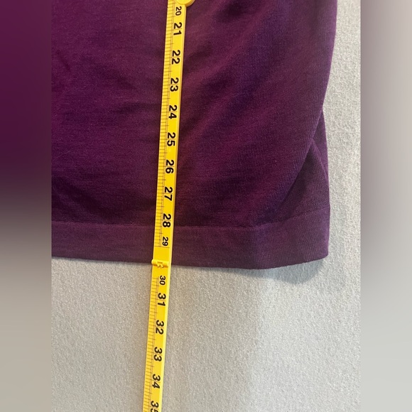 Eileen Fisher Plus Women Purple Cowl Neck Sweater 100% Merino Size 2X - Picture 5 of 8